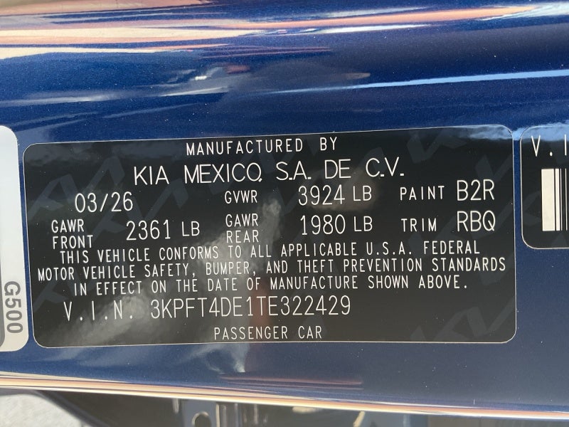 2026 Kia K4 LXS