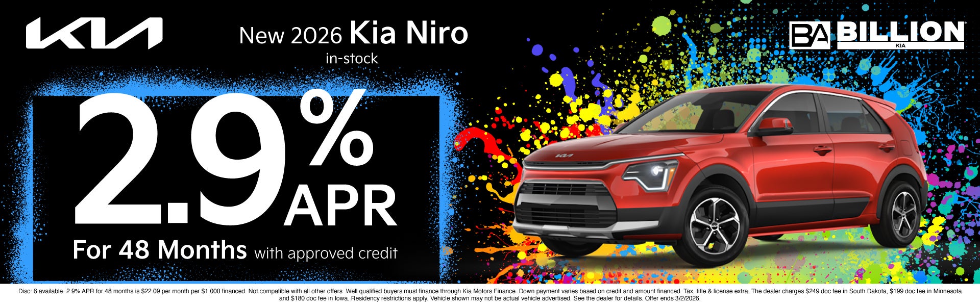 NEW KIA OFFER