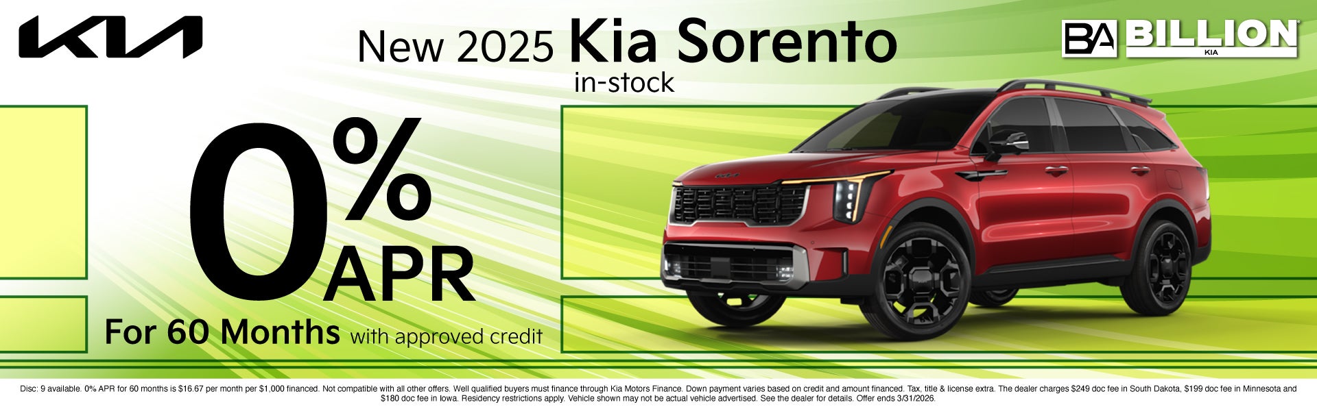 NEW KIA APR OFFER