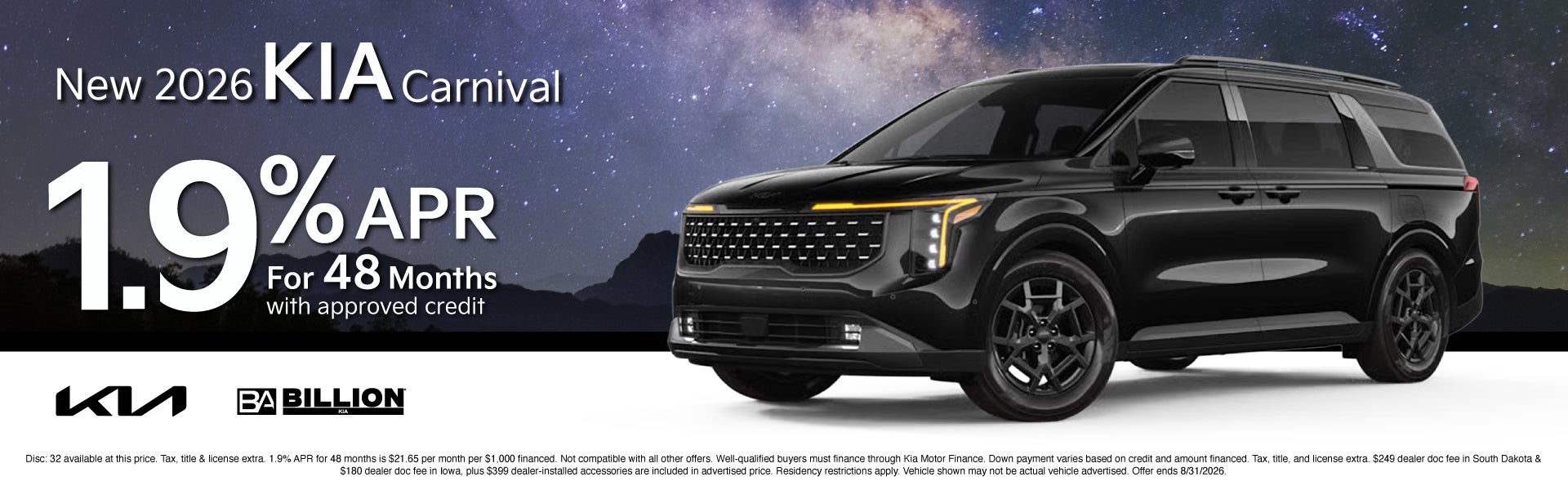 NEW 2026 KIA CARNIVAL