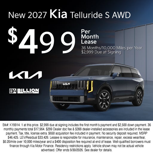 NEW 2027 KIA TELLURIDE S
