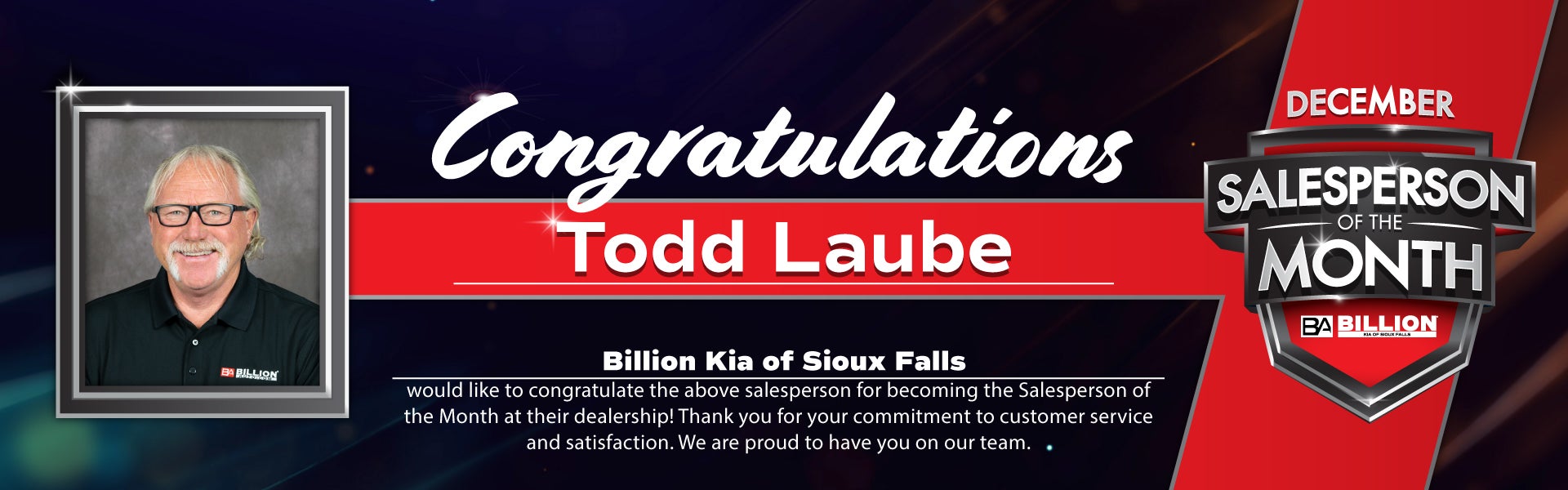 SALESPERSON OF THE MONTH