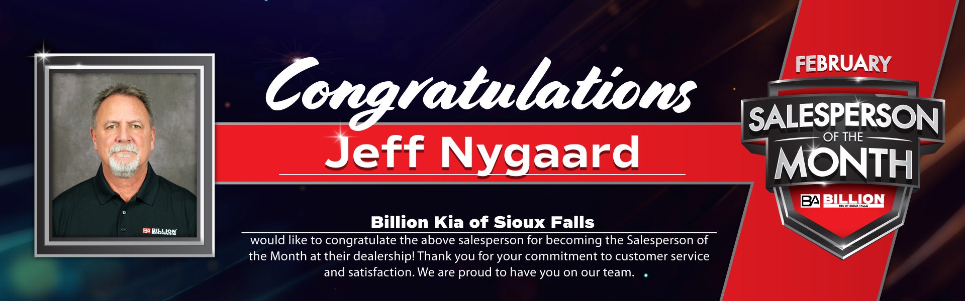 SALESPERSON OF THE MONTH