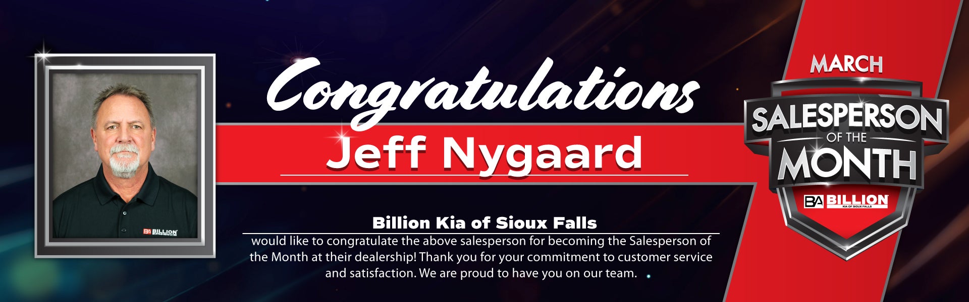 SALESPERSON OF THE MONTH