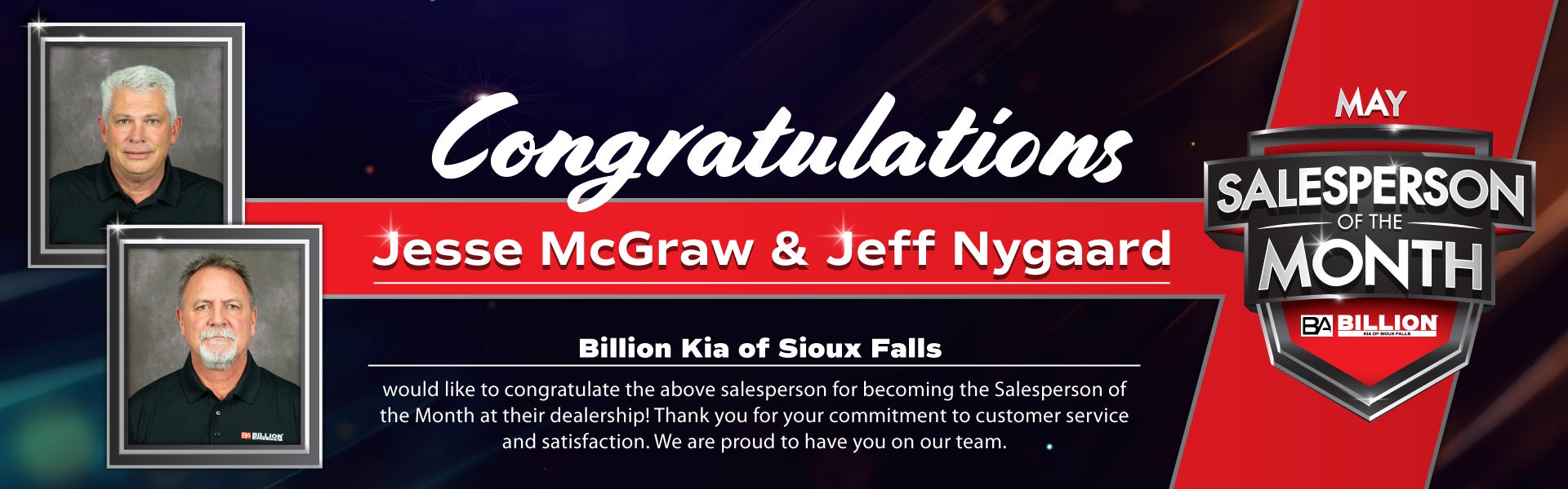 SALESPERSON OF THE MONTH
